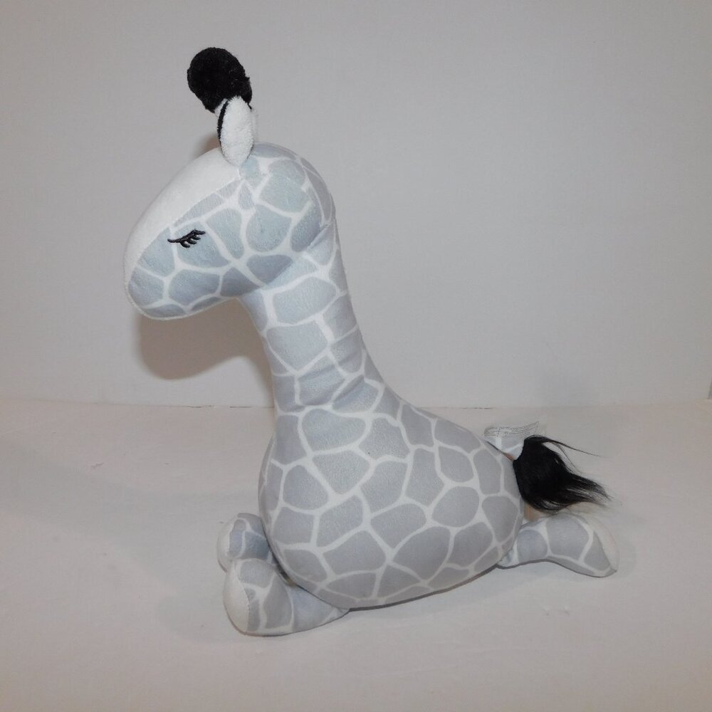 La Vie en Rose 13" Plush Gray White Giraffe Stuffed Animal Toy Lovey